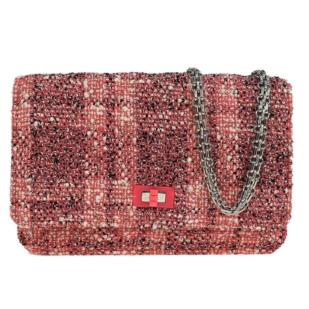Chanel Reissue 2.55 Flap Quilted Tweed with Resin Detail 225